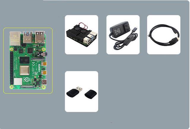 Raspberry Pi Raspberry Pi 4 Model - 4GB With Power Supply/Aluminum 