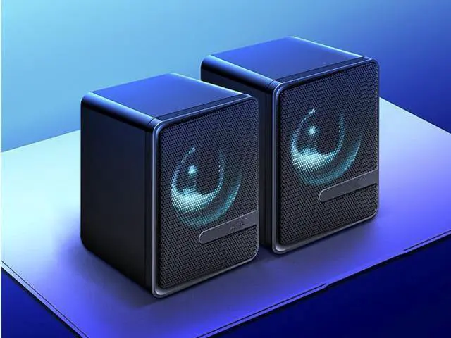 Alt view image 7 of 7 - Computer Speakers S3 USB Light Double Gaming RGB Speakers PC Wired 2.0 USB Powered Volume Control Stereo Mini Speaker 3.5mm Aux Input for Desktop PC Ph