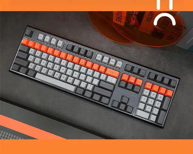 Alt view image 4 of 7 - Varmilo VBS108 wireless Bluetooth 5.0/2.4Ghz/type-c wired 108 keys three Modes Connectable Mechanical Gaming Keyboard, PBT keycaps, Cherry MX Brown switches