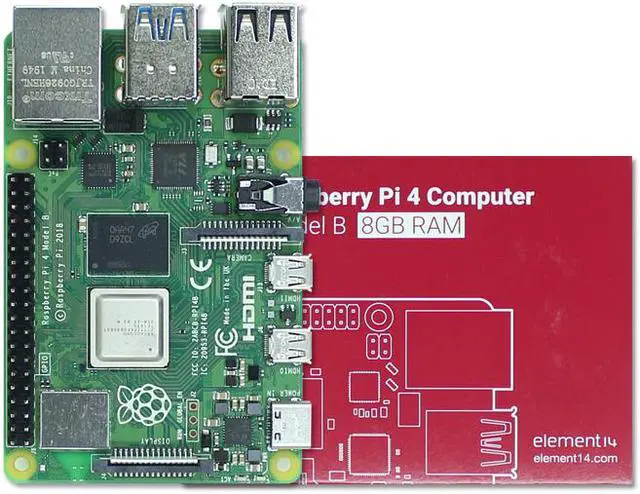 Alt view image 3 of 3 - Raspberry Pi 4 Model B Quad Core 64 Bit WiFi Bluetooth Single Board Computer