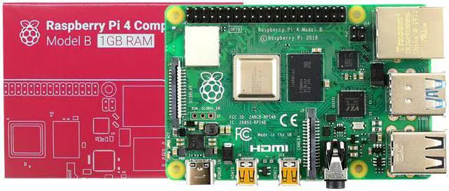 Alt view image 2 of 3 - Raspberry Pi 4 Model B Quad Core 64 Bit WiFi Bluetooth Single Board Computer