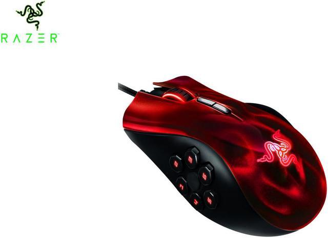 Refurbished: Naga Hex Expert MOBA/Action-RPG PC Laser Gaming Mouse - Wraith Red Gaming Mice - Newegg.com