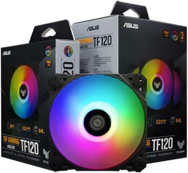 Alt view image 6 of 6 - ASUS TUF GAMING ARGB Fan TF120 Addressable RGB Cooling Fan 120mm - 3 Packs