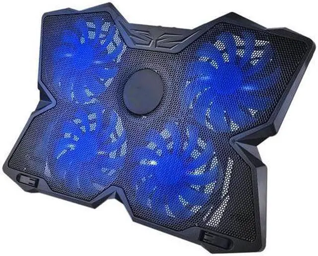 Alt view image 3 of 4 - CORN Laptop Cooler Cooling Pad Gaming for 14-17-Inch Notebook Cooler Cooling Pad Stand Chill Mat with Four 120mm Blue Light Fans at 1200 RPM for Gamers and Office (SF-17-4)