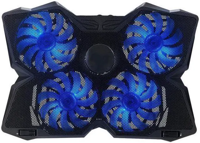 Main image of CORN Laptop Cooler Cooling Pad Gaming for 14-17-Inch Notebook Cooler Cooling Pad Stand Chill Mat with Four 120mm Blue Light Fans at 1200 RPM for Gamers and Office (SF-17-4)