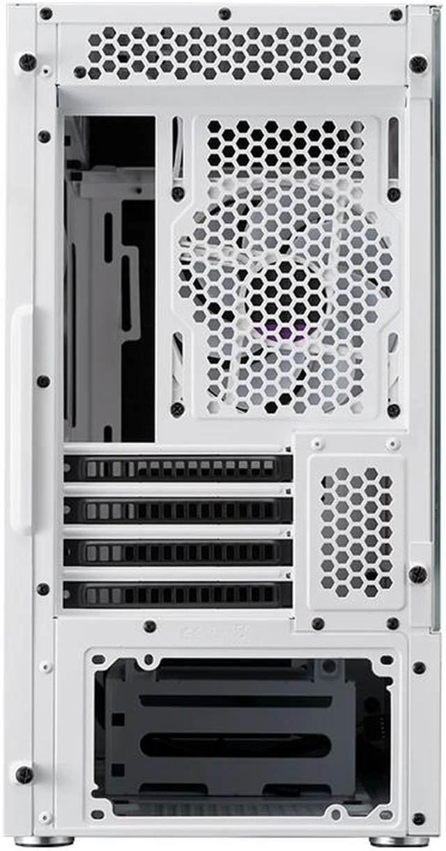 Alt view image 4 of 5 - Cooler Master Silencio S400 Sakura Edition Micro-ATX Tower with Sound-Dampening Material, Sound-Dampened Solid Steel Side Panel, Reversible Front Panel, SD Card Reader, and 1 x 120mm ARGB Fan