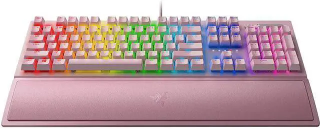 Alt view image 2 of 7 - BlackWidow V3 Mechanical Gaming Keyboard: Green Mechanical Switches - Tactile & Clicky - Chroma RGB Lighting - Compact Form Factor - Programmable Macro Functionality - USB Passthrough - Quartz