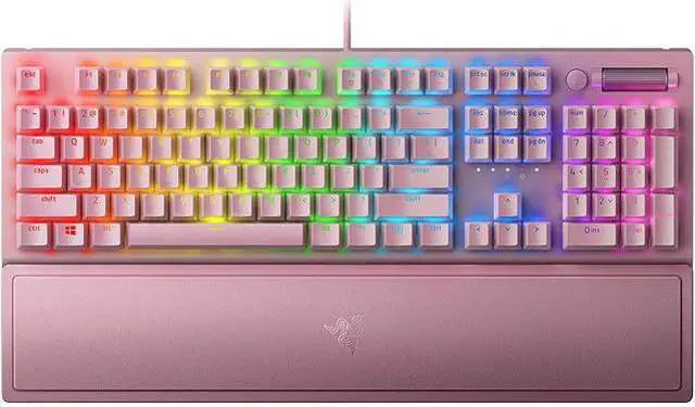 Main image of BlackWidow V3 Mechanical Gaming Keyboard: Green Mechanical Switches - Tactile & Clicky - Chroma RGB Lighting - Compact Form Factor - Programmable Macro Functionality - USB Passthrough - Quartz