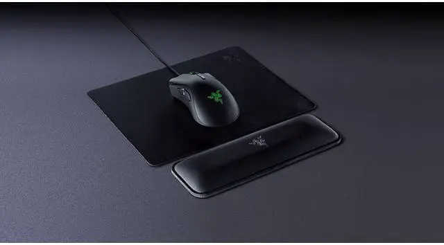 Alt view image 2 of 4 - Ergonomic Wrist Rest for Gaming Mice: Anti-Slip Rubber Base - Angled Incline - Classic Black