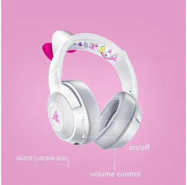 Alt view image 2 of 5 - Chroma HelloKitty I SANRIO Pink Exclusive Headphone Bluetooth Wireless Headset with Microphone RGB Light