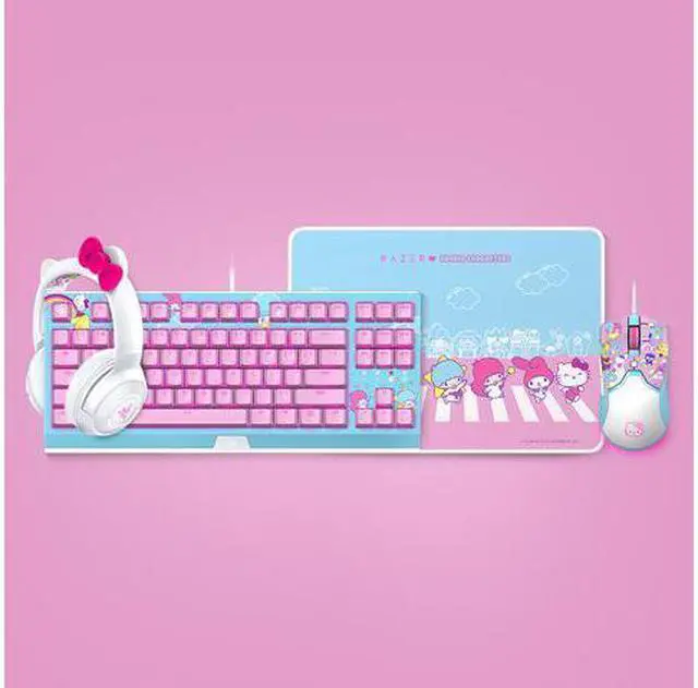 Alt view image 3 of 5 - Chroma HelloKitty I SANRIO Pink Exclusive Headphone Bluetooth Wireless Headset with Microphone RGB Light