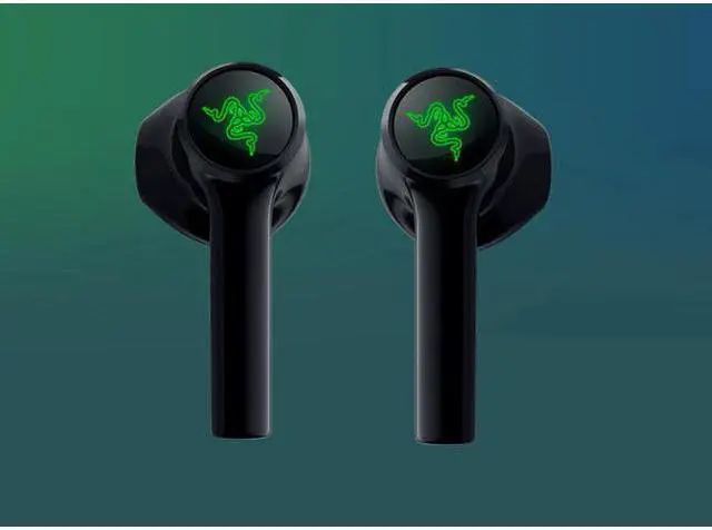 Alt view image 5 of 6 - Hammerhead True Wireless X Bluetooth Gaming Earbuds: Green Lighting -60ms Low-Latency- Classic Black