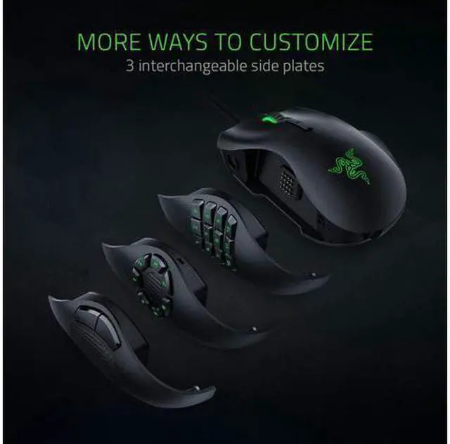Alt view image 6 of 6 - Naga Trinity MOBA / MMO Gaming Mouse - 16,000 DPI 5G Optical Sensor