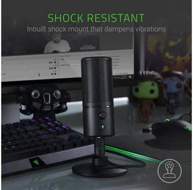 Alt view image 5 of 5 - Seiren X: Supercardioid Pick-Up Pattern - Condenser Mic - Built-In Shock Mount - Professional Grade Streaming Microphone
