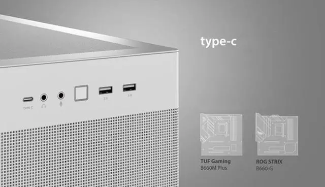 Alt view image 5 of 17 - ASUS AP201 Type-C Airflow-focused Micro-ATX,Mini-ITX Computer Case, Support 360/280 Liquid Cooling White