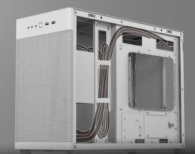 Alt view image 6 of 17 - ASUS AP201 Type-C Airflow-focused Micro-ATX,Mini-ITX Computer Case, Support 360/280 Liquid Cooling White