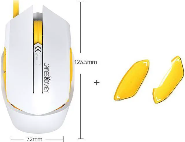 Alt view image 2 of 5 - James Donkey 112 PAN3509 Laser Senser 3 Levels 2000 DPI 6 Buttons and Side Control LED Light Gaming Mouse