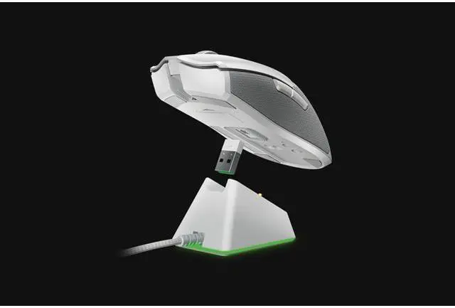 Alt view image 2 of 3 - Viper Ultimate Hyperspeed Lightest Wireless Gaming Mouse & RGB Charging Dock: Fastest Gaming Mouse Switch - 20K DPI Optical Sensor - Chroma Lighting - 8 Programmable Buttons -White