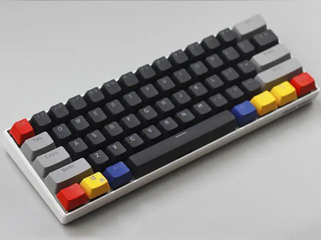 Alt view image 5 of 7 - CORN 61 Key Layout OEM Profile PBT Thick Keycaps for 60% Mechanical Keyboard for RK61,GANSS ALT61,IKBC poker,Annie PRO,GH60,iqunix f60