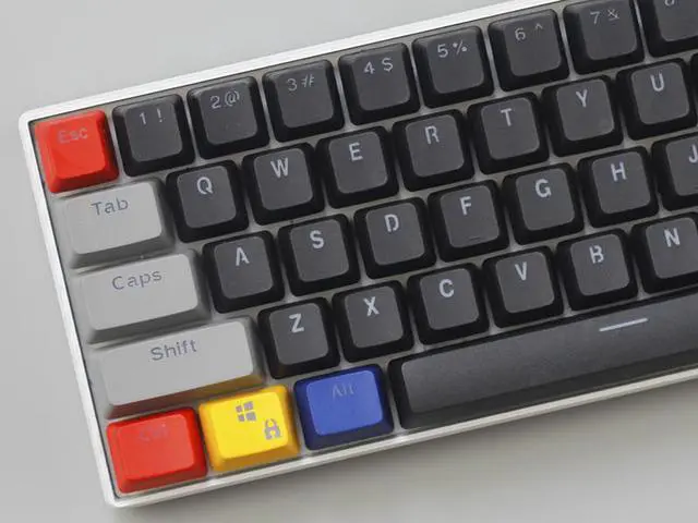 Alt view image 3 of 7 - CORN 61 Key Layout OEM Profile PBT Thick Keycaps for 60% Mechanical Keyboard for RK61,GANSS ALT61,IKBC poker,Annie PRO,GH60,iqunix f60