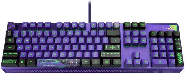Alt view image 2 of 7 - ASUS ROG Strix Scope RX EVA Edition ROG RX Red SWITCHES RGB Gaming Keyboards - Evangelion Limited
