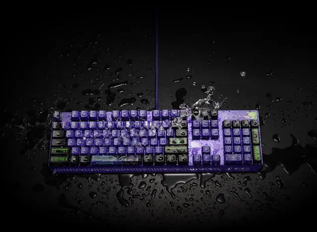 Alt view image 6 of 7 - ASUS ROG Strix Scope RX EVA Edition ROG RX Red SWITCHES RGB Gaming Keyboards - Evangelion Limited