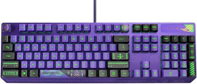 Alt view image 3 of 7 - ASUS ROG Strix Scope RX EVA Edition ROG RX Red SWITCHES RGB Gaming Keyboards - Evangelion Limited