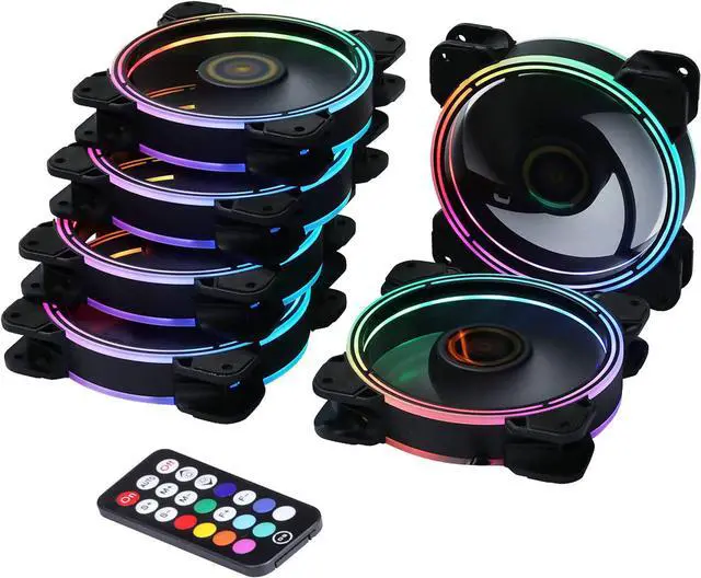 Main image of Wire Rainbow RGB Case Fan, Addressable RGB LED 120mm Fan with Remote Adjustable Color and Speed for PC Cases (6pcs RGB Fans kit, RF Controller, D Series)
Visit the DS leddess Store