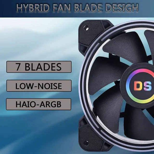 Alt view image 5 of 7 - Wire Rainbow RGB Case Fan, Addressable RGB LED 120mm Fan with Remote Adjustable Color and Speed for PC Cases (6pcs RGB Fans kit, RF Controller, D Series)
Visit the DS leddess Store
