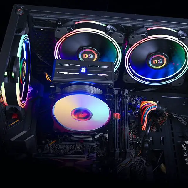 Alt view image 4 of 7 - Wire Rainbow RGB Case Fan, Addressable RGB LED 120mm Fan with Remote Adjustable Color and Speed for PC Cases (6pcs RGB Fans kit, RF Controller, D Series)
Visit the DS leddess Store