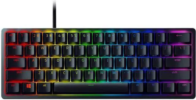 Main image of Huntsman Mini 60% Gaming Keyboard: Fastest Keyboard Switches Ever - Linear Optical Switches - Chroma RGB Lighting - PBT Keycaps - Onboard Memory - Classic Black