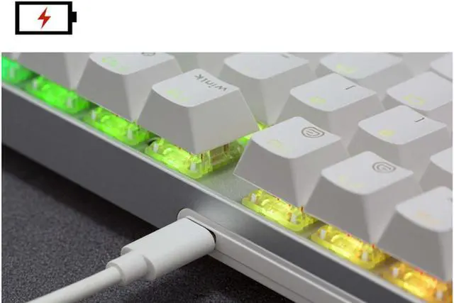 Alt view image 5 of 6 - Cherry MX 8.2 TKL Wireless RGB 87 ABS Keys Mechanical Gaming Keyboard Type-C to USB Wired / Bluetooth / CAWT(2.4GHz) 1ms 3 Module Cherry MX Switch