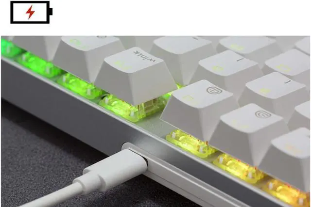 Alt view image 4 of 5 - Cherry MX 8.2 TKL Wireless RGB 87 ABS Keys Mechanical Gaming Keyboard Type-C to USB Wired / Bluetooth / CAWT(2.4GHz) 1ms 3 Module Cherry MX Switch