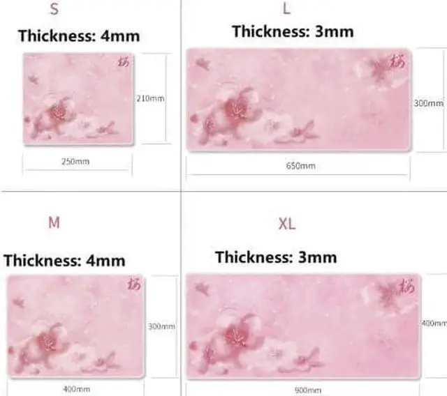 Alt view image 6 of 6 - CORN Limited Sakura Version Large Pink Mouse Pad-XL