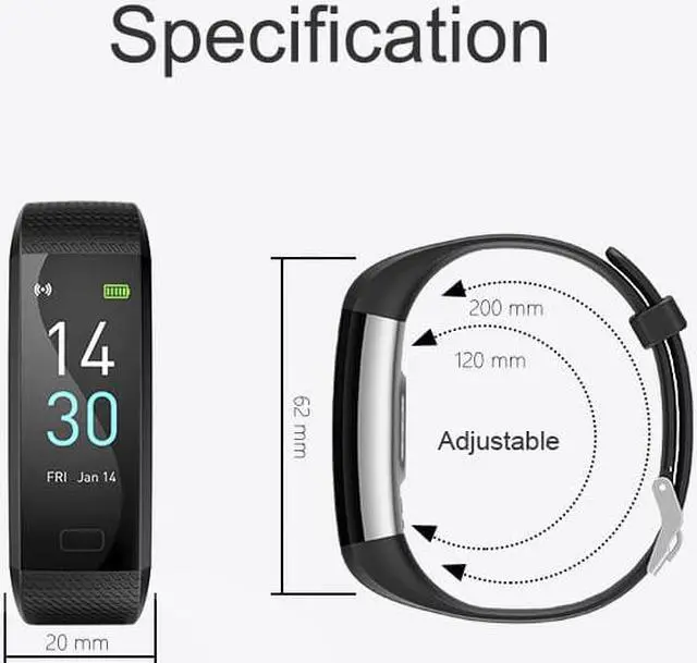 Alt view image 12 of 14 - Fitness Tracker HR, Activity Tracker Watch with Heart Rate Monitor, Waterproof Smart Fitness Band with Step Counter, Pedometer Watch for Kids Women and Men