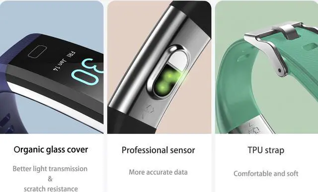 Alt view image 11 of 14 - Fitness Tracker HR, Activity Tracker Watch with Heart Rate Monitor, Waterproof Smart Fitness Band with Step Counter, Pedometer Watch for Kids Women and Men