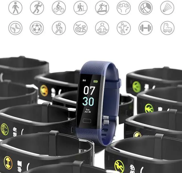Alt view image 14 of 14 - Fitness Tracker HR, Activity Tracker Watch with Heart Rate Monitor, Waterproof Smart Fitness Band with Step Counter, Pedometer Watch for Kids Women and Men