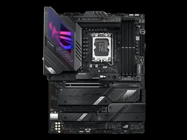 Alt view image 2 of 9 - ASUS ROG Strix Z790-E Gaming WiFi 6E LGA 1700 (Intel 12th&13th Gen) ATX Gaming Motherboard (PCIe 5.0, DDR5, 18+1 Power Stages, 2.5Gb LAN, Bluetooth 5.2, Thunderbolt 4, Support up to 5xM.2, 1xPCIe 5.0