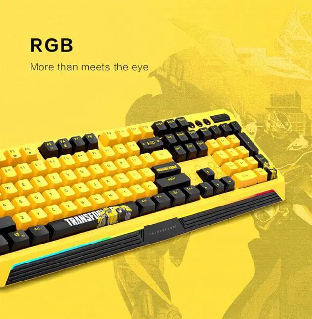 Alt view image 3 of 7 - Thunderobot Hornet theme mechanical keyboard mouse kit, KG8104 Type-C interface, 104 key complete key non-conflict mechanical keyboard, ML703 dual mode gaming mouse, Polling Rate Up to 1000Hz,16000DPI