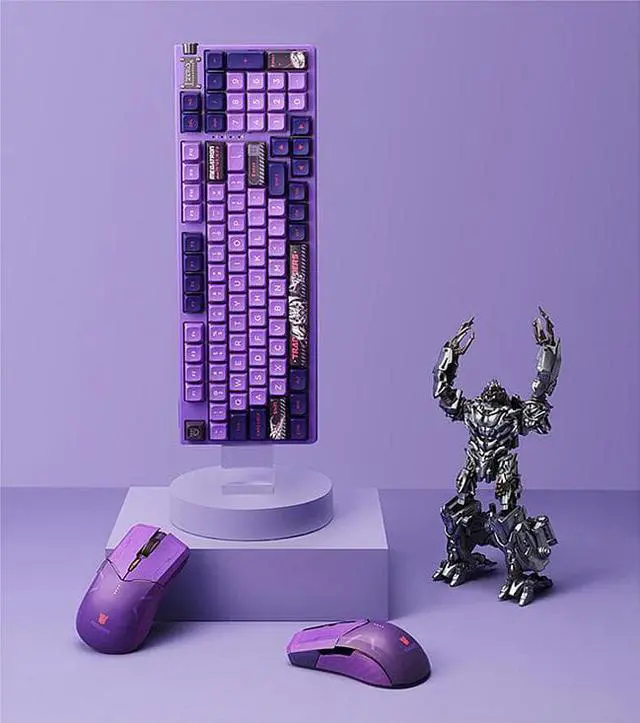Alt view image 7 of 7 - Thunderobot Megatron keyboard mouse kit, KZ5096 usb, wireless (2.4G), Bluetooth three -mode connection, 96 key non -conflict mechanical keyboard, ML703 dual mode game mouse, 16000 DPI