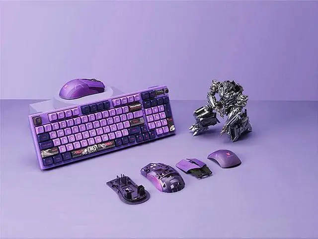 Alt view image 6 of 7 - Thunderobot Megatron keyboard mouse kit, KZ5096 usb, wireless (2.4G), Bluetooth three -mode connection, 96 key non -conflict mechanical keyboard, ML703 dual mode game mouse, 16000 DPI