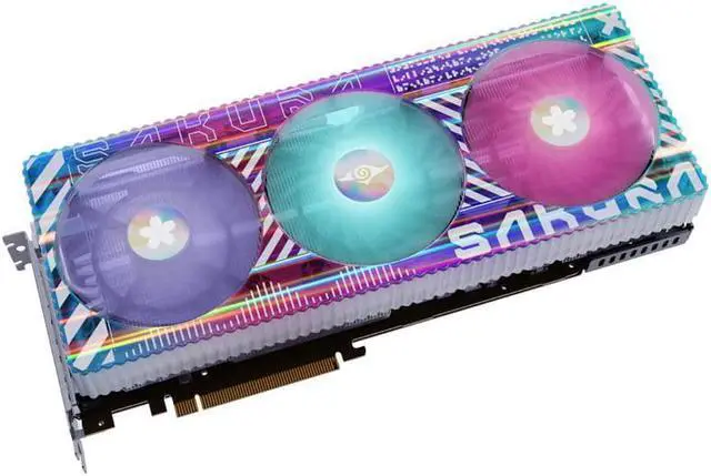 Alt view image 3 of 7 - Yeston Radeon RX 7900 XTX 24GD6 GDDR6 384bit 5nm video cards Desktop computer PC Video Graphics Cards support PCI-Express 4.0 3*DP+1*HDMI-compatible RGB light effect Fragrant graphics card