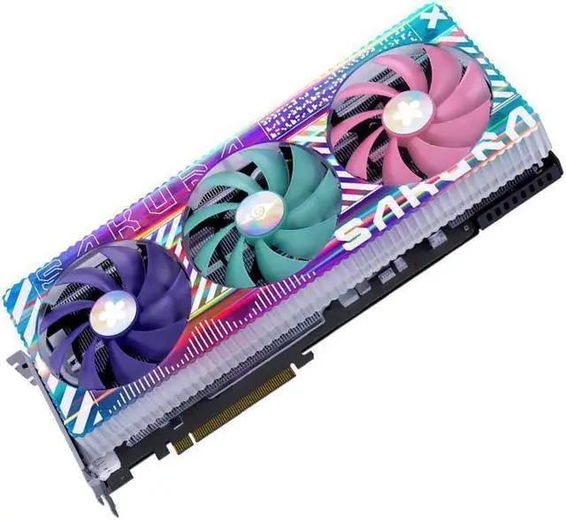 Alt view image 5 of 7 - Yeston Radeon RX 7900 XTX 24GD6 GDDR6 384bit 5nm video cards Desktop computer PC Video Graphics Cards support PCI-Express 4.0 3*DP+1*HDMI-compatible RGB light effect Fragrant graphics card