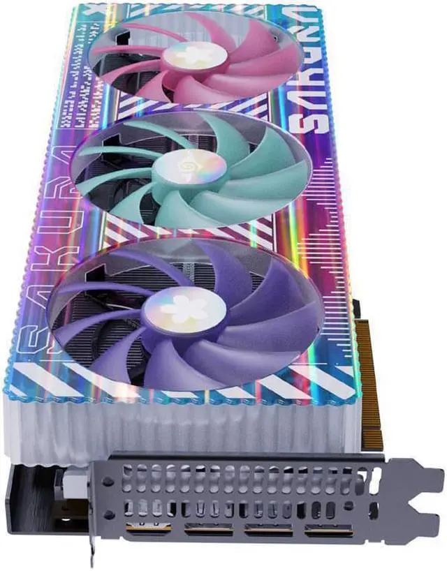 Alt view image 6 of 7 - Yeston Radeon RX 7900 XTX 24GD6 GDDR6 384bit 5nm video cards Desktop computer PC Video Graphics Cards support PCI-Express 4.0 3*DP+1*HDMI-compatible RGB light effect Fragrant graphics card