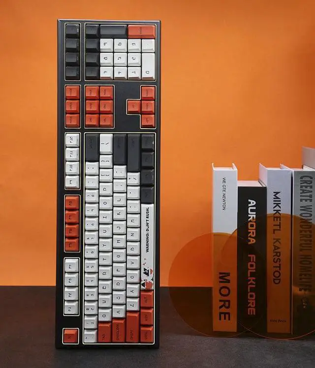 Alt view image 3 of 6 - Varmilo VBS108 wireless Bluetooth 5.0/2.4Ghz/type-c wired 108 keys three Modes Connectable Mechanical Gaming Keyboard, PBT keycaps, Cherry MX Red switches