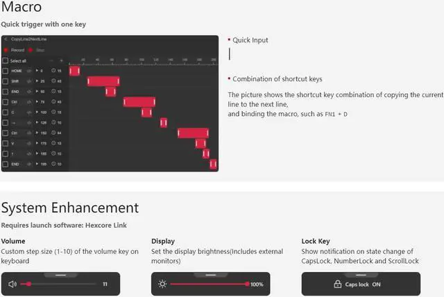 Alt view image 3 of 5 - Anne Pro 2D Mechanical Gaming Keyboard 60% True RGB Backlit - Wired/ Bluetooth 5.0 Hot swappable keyswitch, PC clear keycaps, Linux Mac Full Keys Programmable ( BOX Jellyfish Part switch,White)