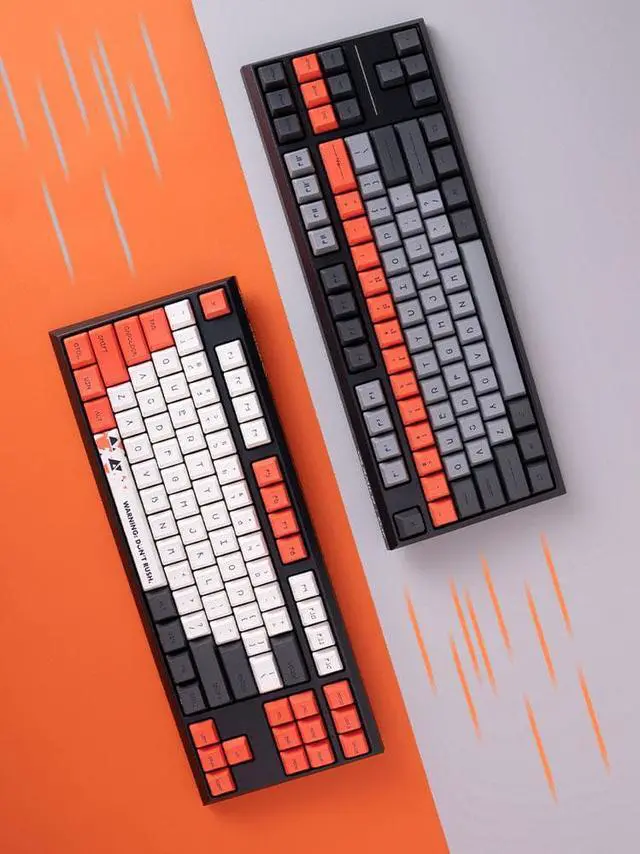 Alt view image 5 of 6 - Varmilo VBS108 wireless Bluetooth 5.0/2.4Ghz/type-c wired 108 keys three Modes Connectable Mechanical Gaming Keyboard, PBT keycaps, Cherry MX Red switches