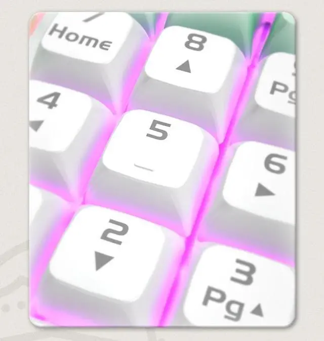 Alt view image 3 of 5 - Langtu GK102 Type-C Wired Gaming Keyboard,Red Switches Mechanical Keyboard, ABS Keycaps,19 Rainbow LED Backlight Effects,Full Anti-Ghosting (102Keys, Green White)