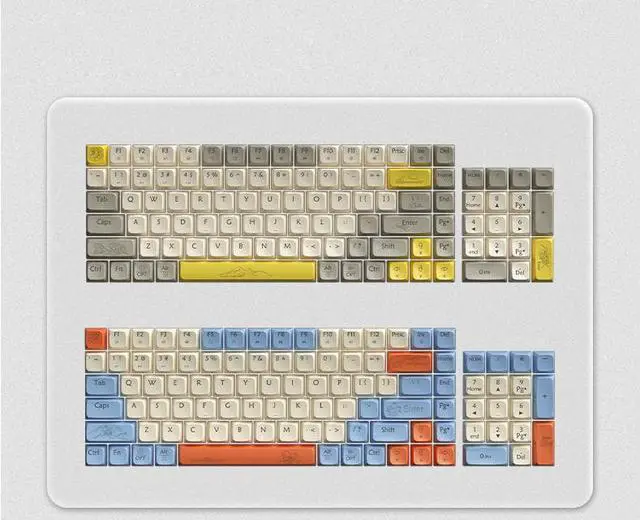 Alt view image 2 of 5 - Langtu GK102 Seas Wireless Bluetooth 5.0/Wired USB/2.4G Gaming Keyboard,Gold Switches Mechanical Keyboard, ABS Keycaps,RGB Backlight Effects,Full Anti-Ghosting (102Keys, Blue White)