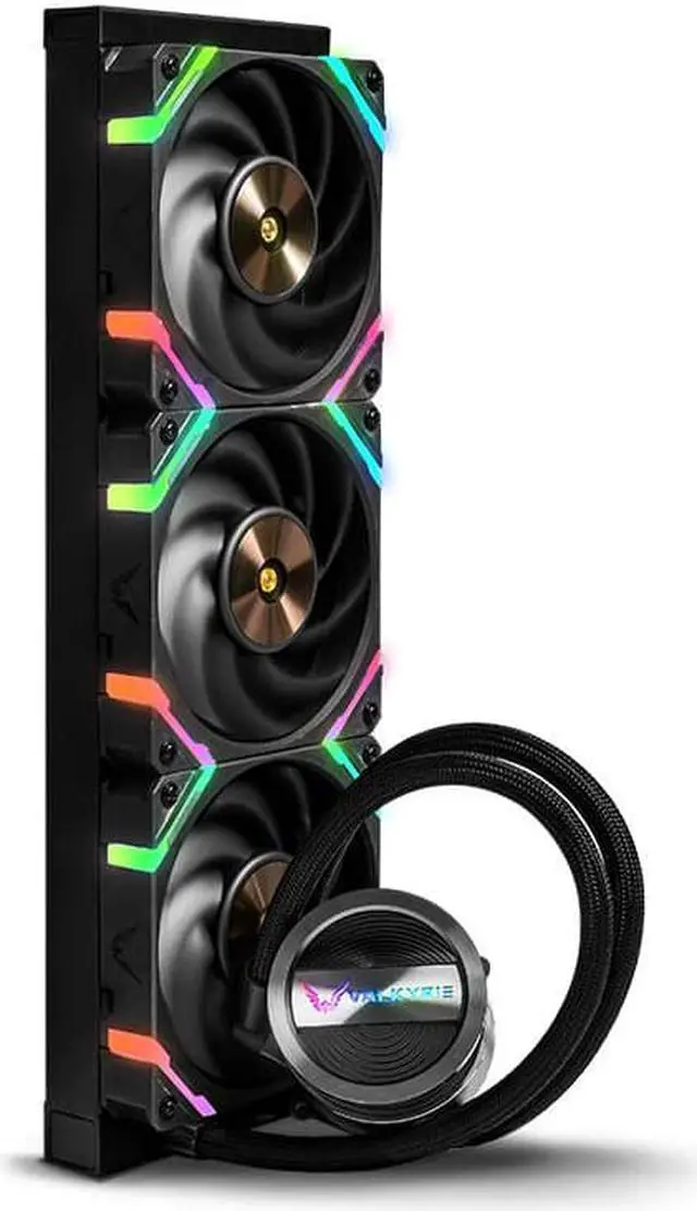 Alt view image 2 of 5 - CORN Star Ring GL360 Black All-in-One Liquid CPU Cooler, 3*120mm ARGB Fans/PBT Material/Super Engine Pump/FEP polymer water cooling/Compatible LGA1700,1200,1151,1150,2066 and AM4, AM5 Socket